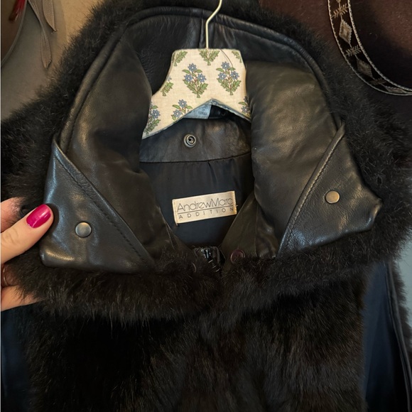 Vintage Andrew Marc Genuine Real New Zealand Opossum Fur Medium - Picture 4 of 8